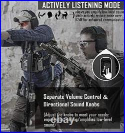 030 Upgraded Bluetooth Electronic Shooting Hearing Protection Muffs