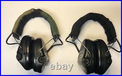 2 PAIRS MSA SORDIN Electronic Hearing Protection Ear Muffs USED WORKING