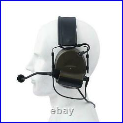 2Pcs Tactical Headset Electronic Communication Headphone for Hunting