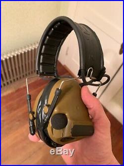 3M PELTOR COMTAC III Hearing Defender Headset Coyote Brown, Used in great shape