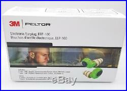 3M PELTOR Electronic Ear Plug, Green, EEP-100 WITH SKULL SCREW PLUGS