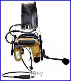 3M Peltor COMTAC IV Vertical Dual COMM Model CT4 VCY 49 (Single Lead Model) With