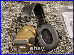 3M Peltor COMTAC V Hearing Defenders Headset No Downlead Coyote Tan Tested