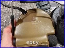 3M Peltor COMTAC V Hearing Defenders Headset No Downlead Coyote Tan Tested