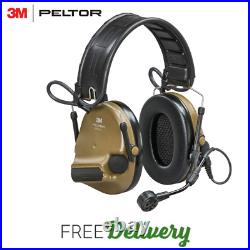 3M/Peltor ComTac VI Defender Electronic Earmuff, Coyote Brown, NIB Wireless Tech