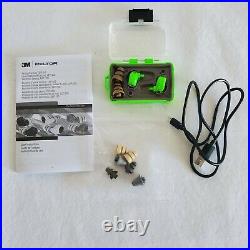 3M Peltor EEP-100 Electronic Ear Plug Kit, Rechargeable, Green, Noise Reduction