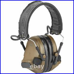 3M/Peltor Electronic Earmuff ComTac V Foldable Headband Hearing Defender Coyote