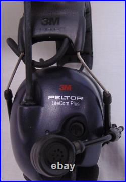3M Peltor Litecom Plus 2- Way Radio Communication Headset with accessories NEW