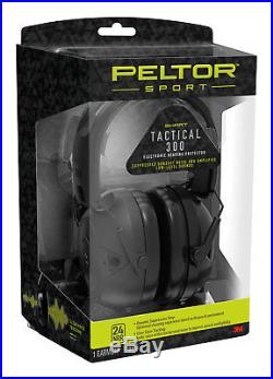 3M Peltor Sport Tactical 300 Electronic Hearing Protection Ear Muffs 24 dB Black
