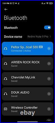 3M Peltor Sport Tactical 500 Earmuff Black NRR 26 Bluetooth Wireless Technology
