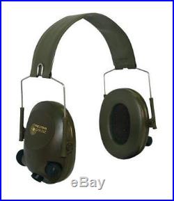 3M Peltor Tactical 6-S Slim Line Electronic Headset with Audio Input Jack, Olive