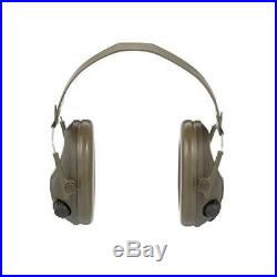 3M Peltor Tactical 6-S Slim Line Electronic Headset with Audio Input Jack, Olive