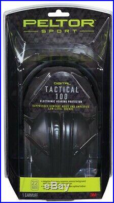 3M Peltor Tactical Ear Muff Electronic Hearing Protectors Noise Reduction 4-Case