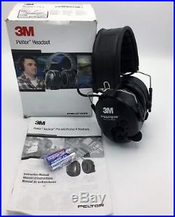 3M Peltor Tactical Pro Electronic Headset, Foldable Headband, Black MT15H7F SV