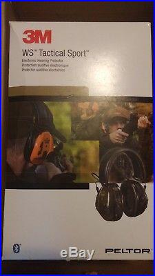 3m ws tactical sport electronic hearing protection, brand new in box, bluetooth