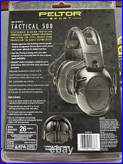 4pcs Lot Peltor Sport Tactical 500 26db Bluetooth Electronic Earmuffs TAC500-OTH