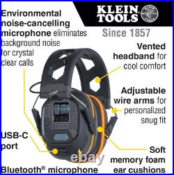 AESEM1S Smart Sense Electronic Hearing Protection Safety Earmuff with Bluetooth