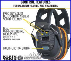 AESEM1S Smart Sense Electronic Hearing Protection Safety Earmuff with Bluetooth