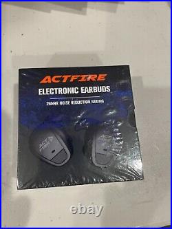 Actfire electronic earbuds, Brand New. 26NRR noise reduction rating