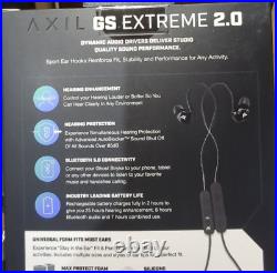 Axil GS Extreme 2.0 Tactical Audio Protection Bluetooth Earbuds-Black NEW IN BOX