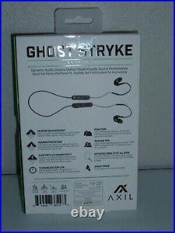 Axil Ghost Stryke Extreme Bluetooth 29db NRR, NIB in Factory Sealed Packaging