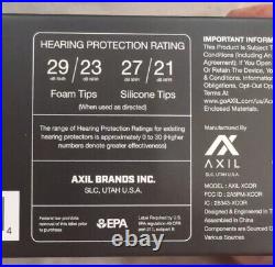 Axil XCOR Ultimate 4-in-1 Wireless Earpro Buds, Bluetooth, New In Box Sealed