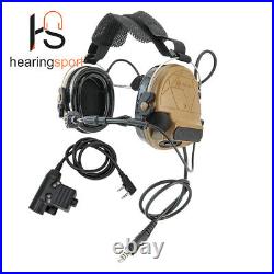 Back Headband Electronic Tactical Headset Hearing Protection TSC5 Airsoft + PTT