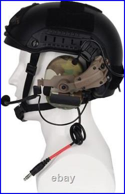 Bifrost Gear NRR 23db Electronic Communications Headset with Helmet Rail Adapters
