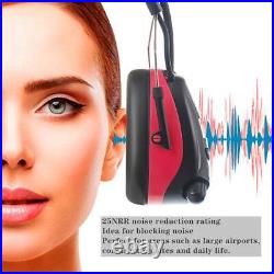 Bluetooth Hearing Protection Headphones with FM AM Radio, 25dB NRR Rechargeabl