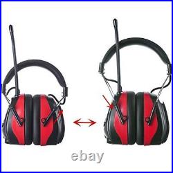 Bluetooth Hearing Protection Headphones with FM AM Radio, 25dB NRR Rechargeabl