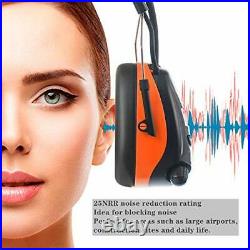 Bluetooth Noise Reduction Safety Ear Muffs, AM/FM Hearing Protector with Audio