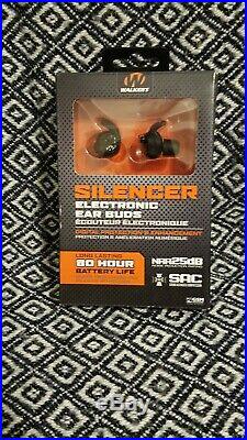 Brand New! WALKERS GWP-SLCR SILENCER ELECTRONIC EAR BUDS 80 HOUR BATTERY LIFE