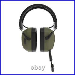 Caldwell E-Max Comms Hearing Protection, Bluetooth & Ambidexrous Boom Mic, Green