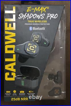 Caldwell E-Max Shadows Pro 25dB NRR Shooting Earplugs NEWithOPEN BOX