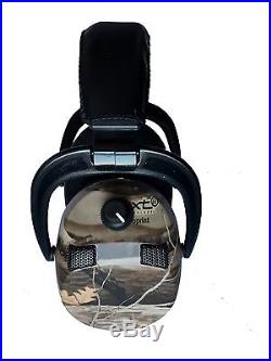 Camo Electronic Ear Defenders for rifle & shotgun shooting stalking, game, clay
