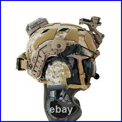 Custom AOR1 Maritime SF Tactical Bump Helmet + Electronic Earmuffs + ANSI Goggle