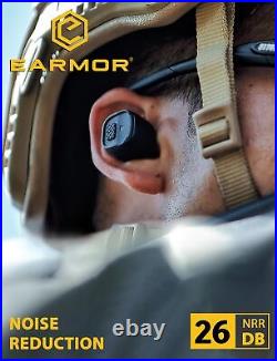 EARMOR M20T NRR26dB Electronic Shooting Ear Protection Bluetooth5.3, Hearin