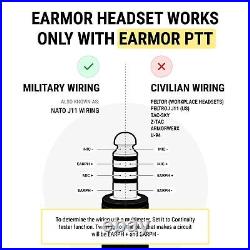 EARMOR M32 PLUS 2024 Version Tactical Headset Hunting & Shooting Earmuffs wit