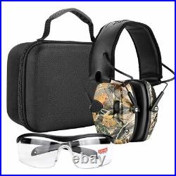 Electric Hearing Earmuff Foldable Soundproof Noise Reduction ABS Nylon Headband