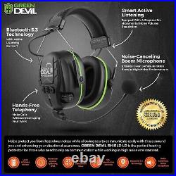 Electronic Bluetooth Hearing Ear Protection Headphones With Boom Microphones