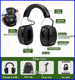 Electronic Earmuff Hearing Protection For Shooting Range With Mic