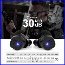 Electronic Shooting Ear Protection, NRR30dB Bluetooth5.4 Noise Reduction Earpl