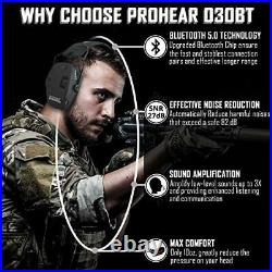 Electronic Shooting Safety Earmuffs Bluetooth Adult Ear Shotgun Range Defender