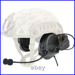 Electronic Shooting Tactical Noise Canceling Headphones for ARC Rail Helmets