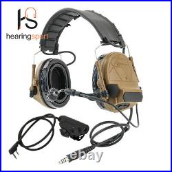 Electronic Tactical Headset Active Noise Cancellation TSC5 Pro for Airsoft + PTT