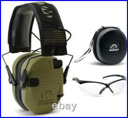 Ergonomic Razor Slim Electronic Muffs & Sport Glasses Hearing Protection Set