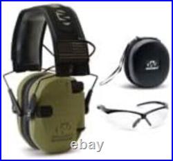 Ergonomic Razor Slim Electronic Muffs & Sport Glasses Hearing Protection Set