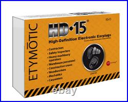 Etymotic HD-15 High-Definition Electronic Ear Plugs Hearing Protection NRR25
