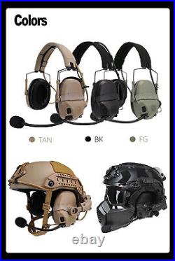 FMA FCS AMP Headset Military Gear Communication Noise Reduction V60 PTT