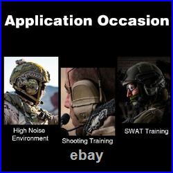 FMA FCS AMP Tactical Headset Communication Noise Reduction V60 PTT Upgraded Gear